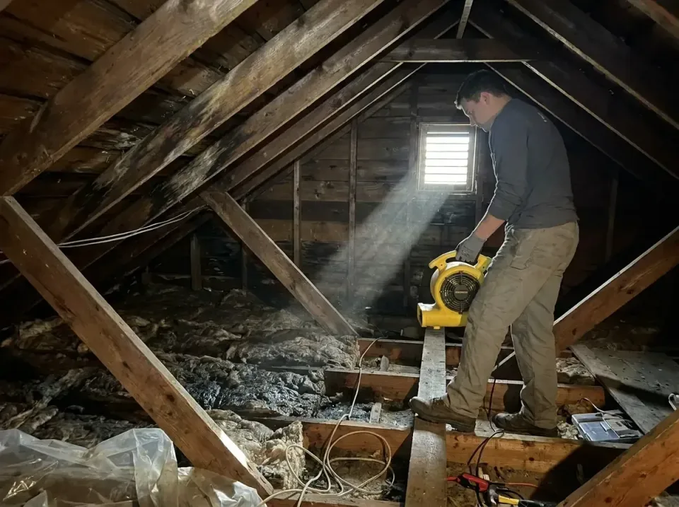 attic-water-damage-drying-proc-007 — frequently asked questions, Emergency Water Extraction & 24/7 Flood Response in Munster…